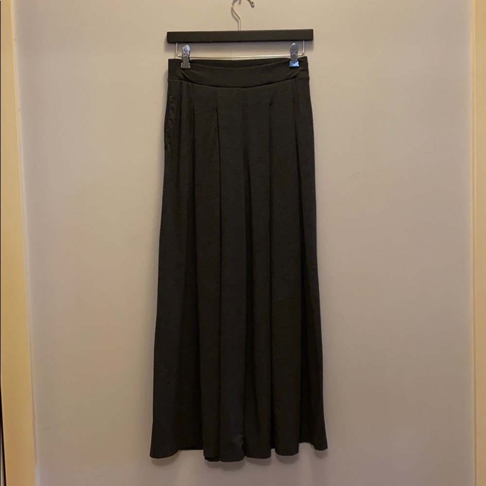 Uniqlo wide leg high water pants grey/small